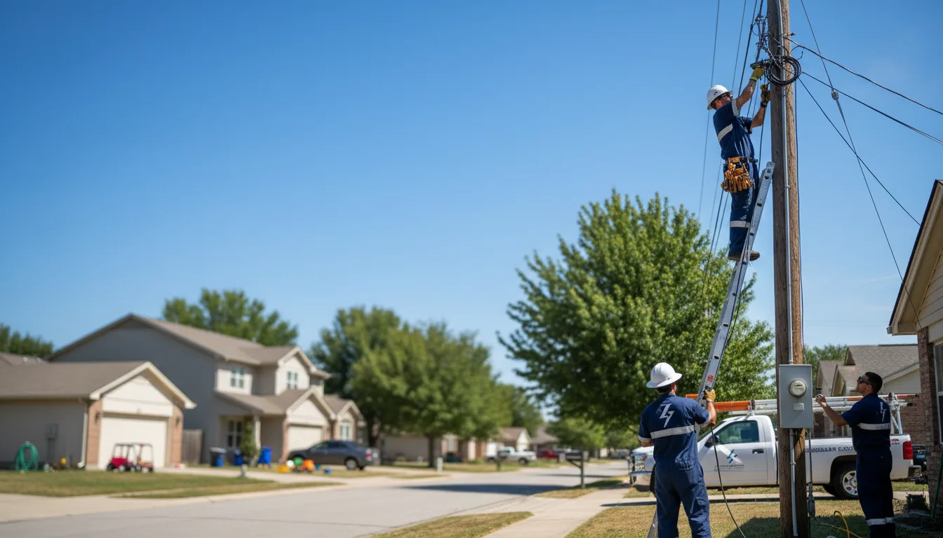 Residential electrician providing installation services in Riviera, TX